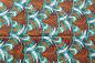 Preview: TURQUOISE CHRISTMAS TREE Waxprint Stoff